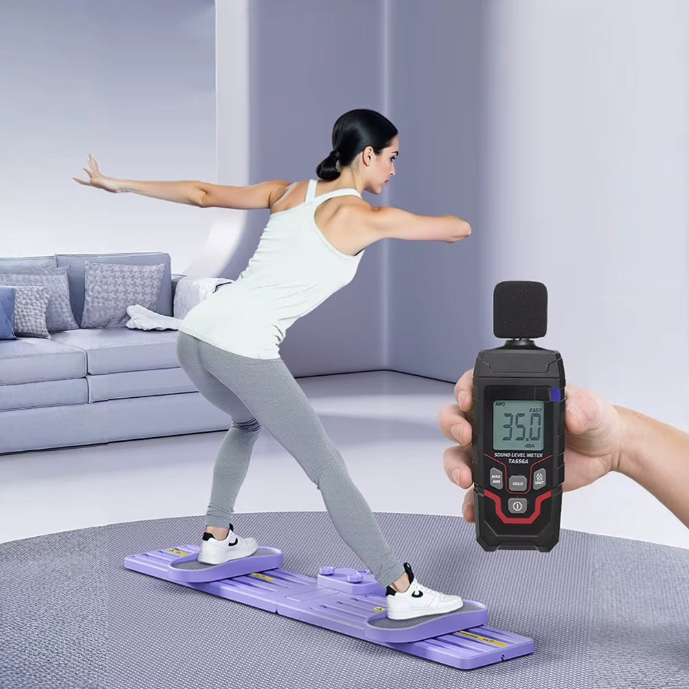 Non Slip Simulated Ski Trainer Adjustable Ski Machine Pelvic Floor Muscle Exercise Equipment for Home Full Body Workout