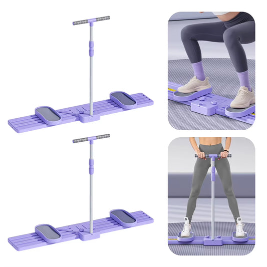 Non Slip Simulated Ski Trainer Adjustable Ski Machine Pelvic Floor Muscle Exercise Equipment for Home Full Body Workout