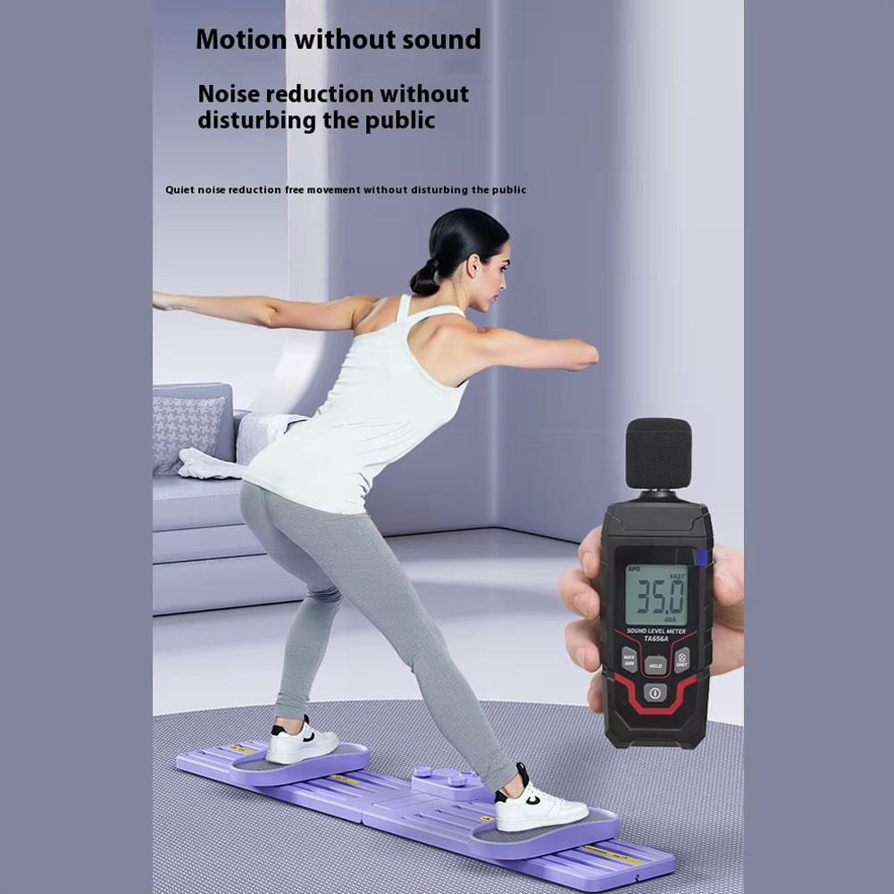 Non Slip Simulated Ski Trainer Adjustable Ski Machine Pelvic Floor Muscle Exercise Equipment for Home Full Body Workout