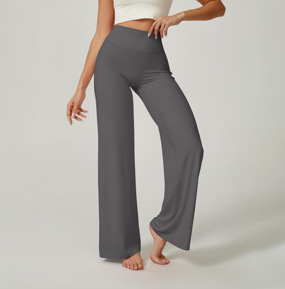 Straight Leggings Bottoms Wide Leg Pants for Women High Waist Stretch Casual Sweatpants Lift Buttocks and Flatten Abdomen Vacation Wear Yoga Fitness Gym Clothing