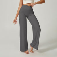 Straight Leggings Bottoms Wide Leg Pants for Women High Waist Stretch Casual Sweatpants Lift Buttocks and Flatten Abdomen Vacation Wear Yoga Fitness Gym Clothing